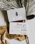 Minimalist Modern Christmas Business Thank You Card Canva Template - Trendy Fox Studio