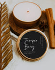 Minimalist Round Black Candle Label Canva Template | Ashe - Trendy Fox Studio