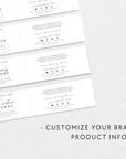 Minimalist Soap Bar Wrap Band Label Canva Template - Trendy Fox Studio