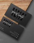 Modern Black Business Card Canva Template | Skye - Trendy Fox Studio