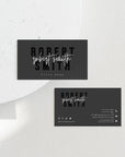 Modern Black Business Card Canva Template | Skye - Trendy Fox Studio