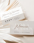 Modern Boho Business Card Canva Template | Nora - Trendy Fox Studio