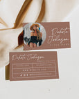 Modern Boho Business Card with Photo Canva Template | Amiri - Trendy Fox Studio