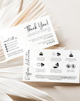 Modern Boho Car Diffuser Care and Thank You Business Card Canva Template | Rylee - Trendy Fox Studio