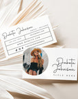 Modern Boho Photo Business Card Canva Template | Blair - Trendy Fox Studio