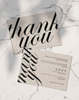 Modern Chic Business Thank You Card Canva Template - Trendy Fox Studio