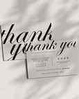 Modern Chic Business Thank You Card Canva Template - Trendy Fox Studio