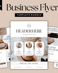 Modern Minimal Business Flyer Bundle Canva Template - Trendy Fox Studio