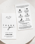 Modern Minimal Car Diffuser Care and Thank You Business Card Canva Template | April - Trendy Fox Studio