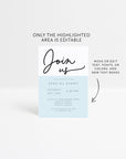 Modern Minimalist Business Invitation Canva Template | Dawn - Trendy Fox Studio