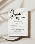 Modern Minimalist Business Invitation Canva Template | Dawn - Trendy Fox Studio