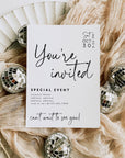 Modern Minimalist Business Invitation Canva Template | Rylee - Trendy Fox Studio