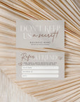 Neutral Boho Refer A Friend Discount Card Canva Template | Nora - Trendy Fox Studio