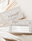 Neutral Boho Refer A Friend Discount Card Canva Template | Nora - Trendy Fox Studio