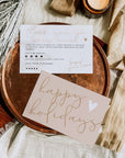 Neutral Modern Boho Christmas Business Thank You Card Canva Template | Carli - Trendy Fox Studio