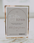 Raffle Enter to Win Sign Canva Template | Nora - Trendy Fox Studio