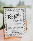 Raffle Enter to Win Sign Canva Template | Rose - Trendy Fox Studio