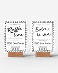 Raffle Enter to Win Sign Canva Template | Rose - Trendy Fox Studio