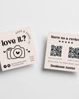 Retro Snap and Share QR Code Social Media Card Canva Template | Jace - Trendy Fox Studio