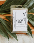 Rustic Minimal Wax Melt Clamshell Label Canva Template | Landry - Trendy Fox Studio