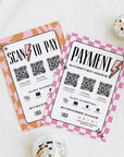 Scan to Pay Sign 3 QR Code Canva Template | Brooks - Trendy Fox Studio