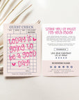 Trendy Guest Check Business Thank You Card Canva Template - Trendy Fox Studio