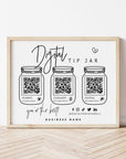 Virtual Tip Jar QR Code Sign Canva Template | Dusk - Trendy Fox Studio