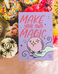 Witchy Halloween Business Thank You Card Canva Template | Made with Magic Witch - Trendy Fox Studio