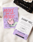 Witchy Halloween Business Thank You Card Canva Template | Made with Magic Witch - Trendy Fox Studio