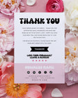 You Look So Good - Guest Check Business Thank You Card Canva Template - Trendy Fox Studio