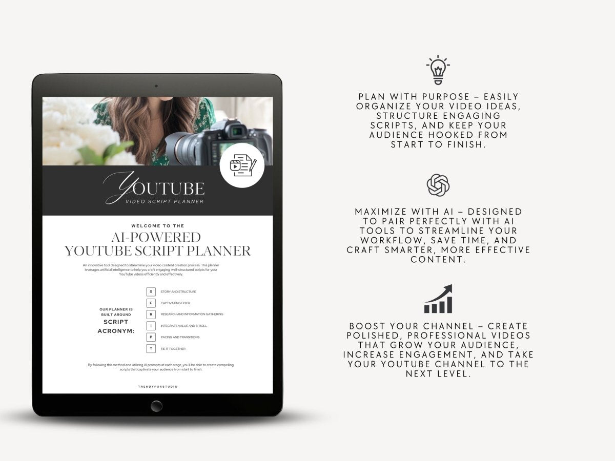 YouTube Script Planner - Trendy Fox Studio