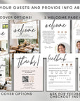 Airbnb Welcome Guide, Editable House Manual, Host Guidebook Printable, VRBO Vacation Rental Book - Trendy Fox Studio