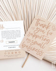 Boho Business Thank You Card Canva Template | Billie - Trendy Fox Studio