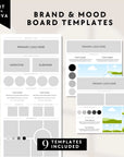 Brand and Mood Board Style Guide Canva Template - Trendy Fox Studio