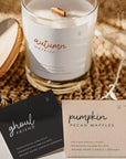 Fall Autumn Halloween Candle Label Canva Template - Trendy Fox Studio