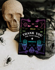 Gothic Ouija Board Halloween Business Thank You Card Canva Template - Trendy Fox Studio