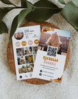 Groovy Retro Instagram Style Business Card Canva Template | Bryn - Trendy Fox Studio