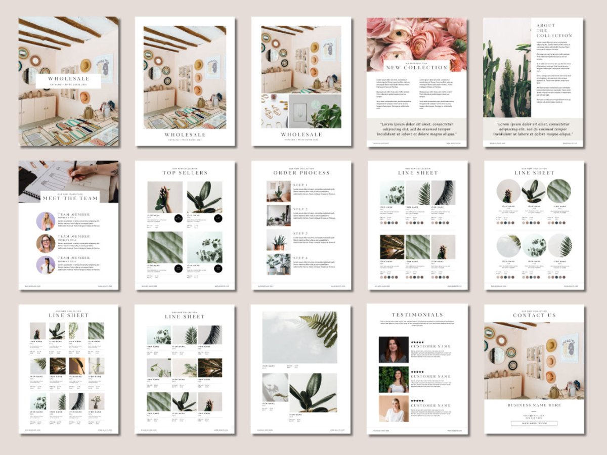 Line Sheet Template, Editable Wholesale Catalog, Pricing & Services Gu – Trendy Fox Studio line-sheet-template-editable-wholesale-catalog-pricing-services-gu-trendy-fox-studio