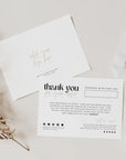 Minimal Boho Business Thank You Card Canva Template | Celine - Trendy Fox Studio