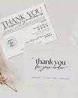 Minimal Elegant Business Thank You Card Canva Template | Cinna - Trendy Fox Studio