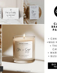 Minimalist Candle Branding Kit Canva Template | Dusk - Trendy Fox Studio