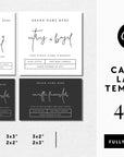 Minimalist Candle Label Canva Template | Zola - Trendy Fox Studio