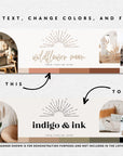 Modern Boho Etsy Shop Kit Canva Template | Etsy Banner, Listing Photos, Icon | Honey - Trendy Fox Studio