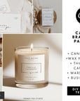Modern Candle Branding Kit Canva Template | April - Trendy Fox Studio
