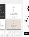 Modern Candle Label Canva Template | Petra - Trendy Fox Studio