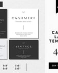Modern Minimalist Candle Label Canva Template | Tina - Trendy Fox Studio