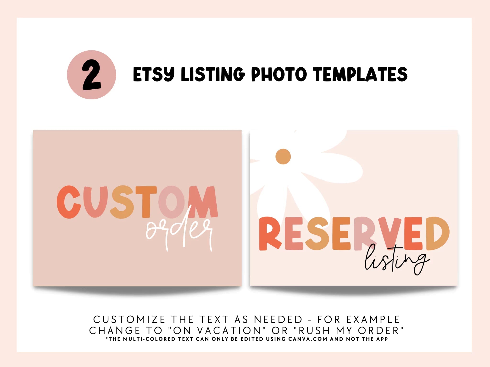 Pastel Rainbow Etsy Shop Kit Canva Template | Etsy Banner, Listing Photos, Icon | Beth - Trendy Fox Studio