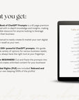 PLR ChatGPT Prompts Manual, Earn Passive Income with Chat GPT | Canva eBook Template - Trendy Fox Studio