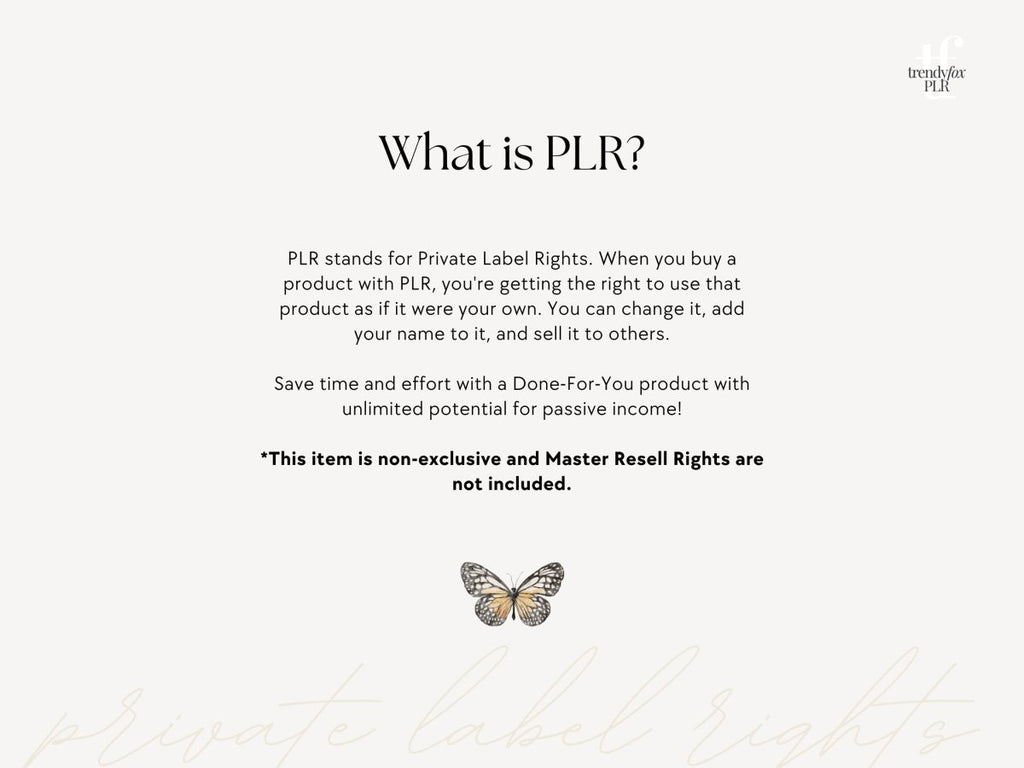 PLR Faceless Instagram Guide for Passive Income, Social Media Marketing ...