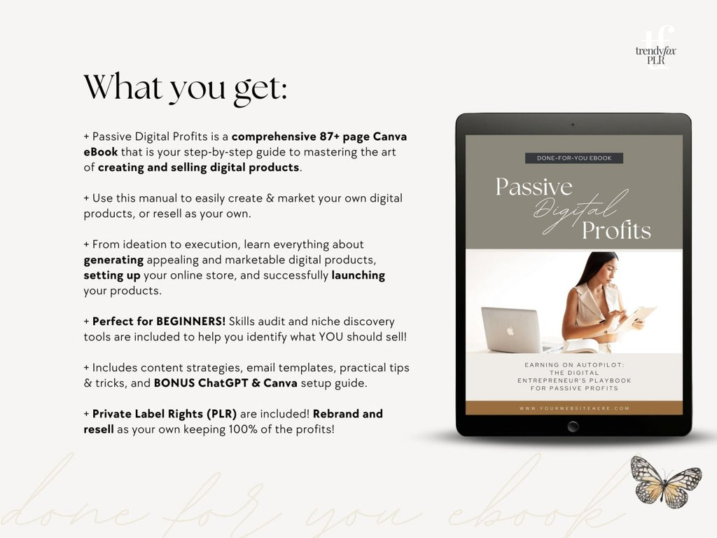 PLR How To Create and Sell Digital Products for Passive Income, Digital ...